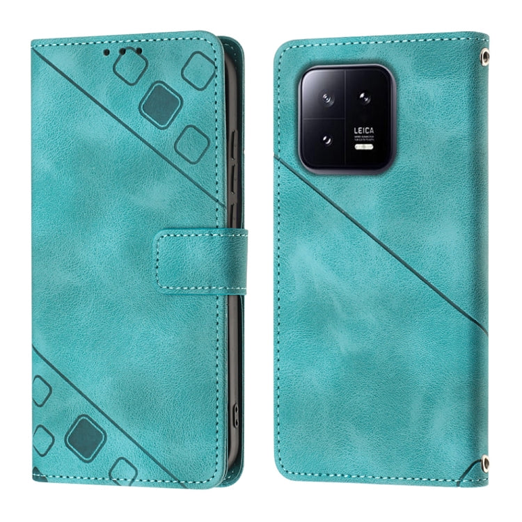 For Xiaomi 13 Skin-feel Embossed Leather Phone Case