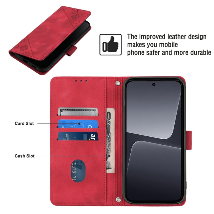 For Xiaomi 13 Pro Skin-feel Embossed Leather Phone Case