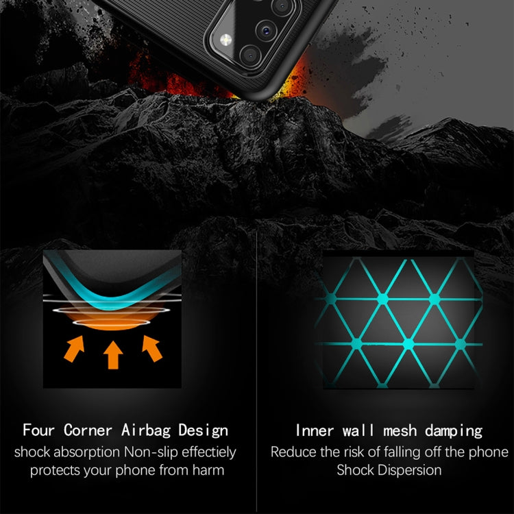 For Samsung Galaxy A21S Thunderbolt Shockproof TPU Protective Soft Case(Green)