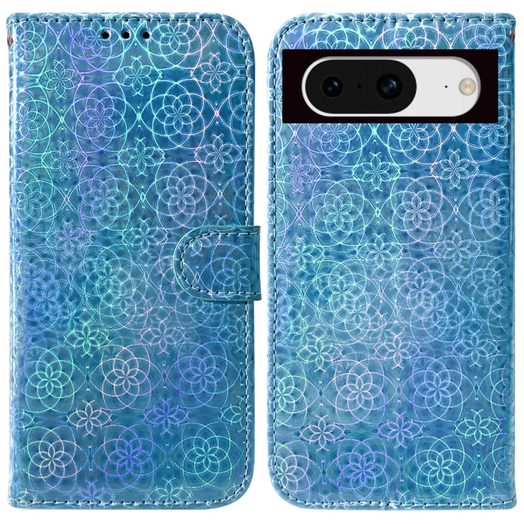 For Google Pixel 8 Colorful Magnetic Buckle Leather Phone Case