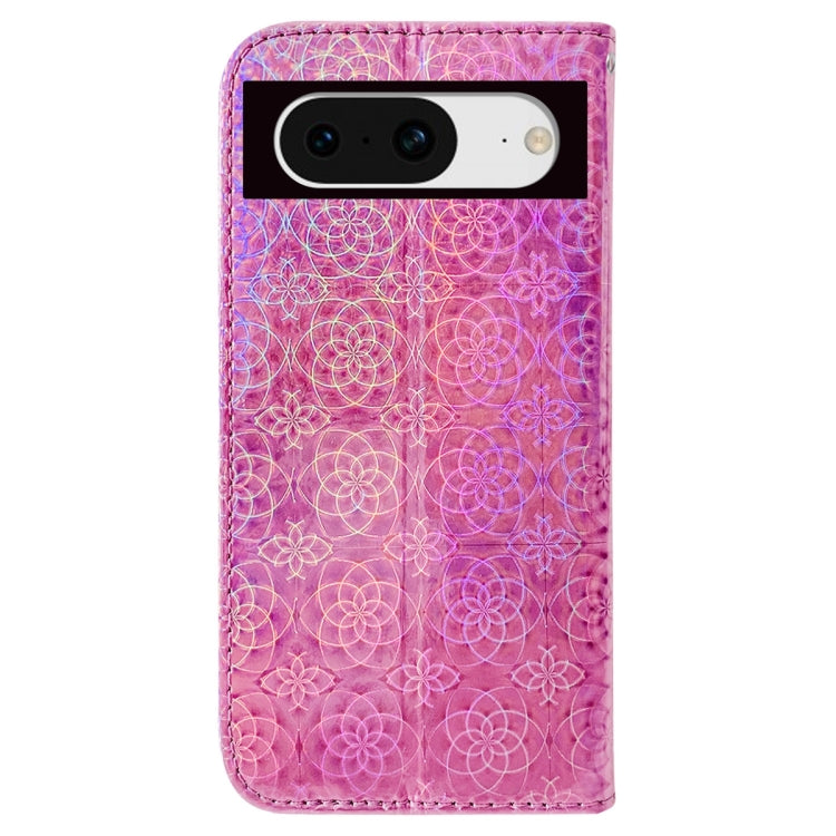 For Google Pixel 8 Colorful Magnetic Buckle Leather Phone Case