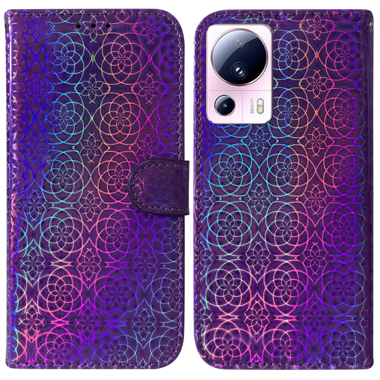 For Xiaomi 13 Lite / Civi 2 Colorful Magnetic Buckle Leather Phone Case