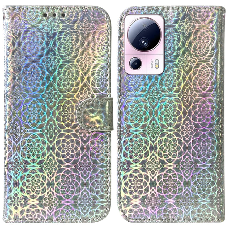 For Xiaomi 13 Lite / Civi 2 Colorful Magnetic Buckle Leather Phone Case