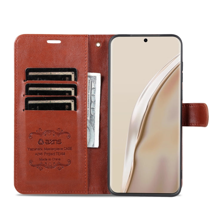 For Huawei P60 Art AZNS Sheepskin Texture Flip Leather Phone Case