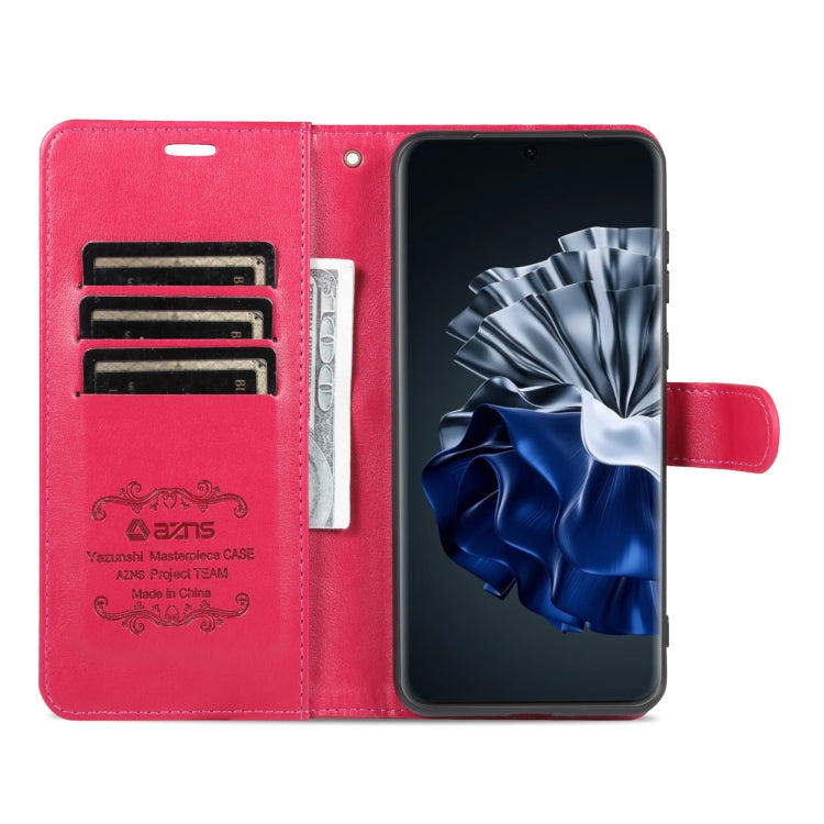 For Huawei P60 / P60 Pro AZNS Sheepskin Texture Flip Leather Phone Case