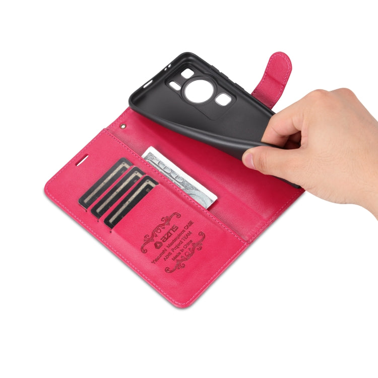 For Huawei P60 / P60 Pro AZNS Sheepskin Texture Flip Leather Phone Case