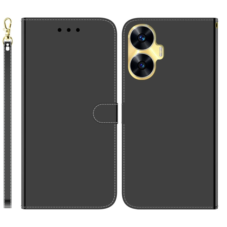 For Realme C55 Imitated Mirror Surface Leather Phone Case
