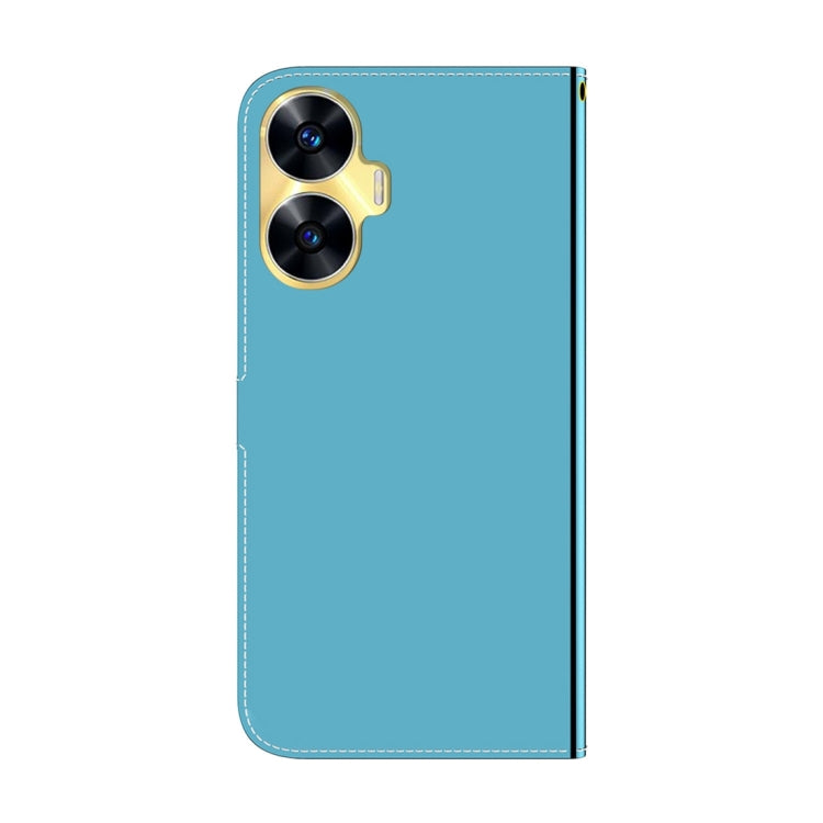 For Realme C55 Imitated Mirror Surface Leather Phone Case