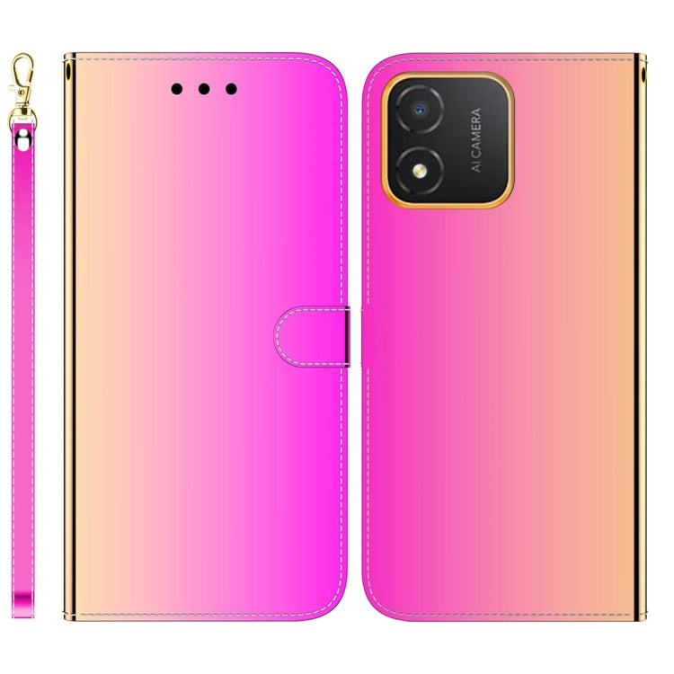 For Honor X5 Imitated Mirror Surface Leather Phone Case