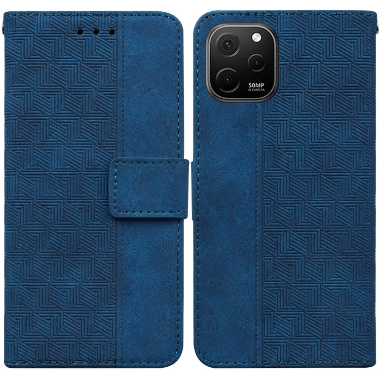 For Huawei nova Y61 / Enjoy 50z Geometric Embossed Leather Phone Case
