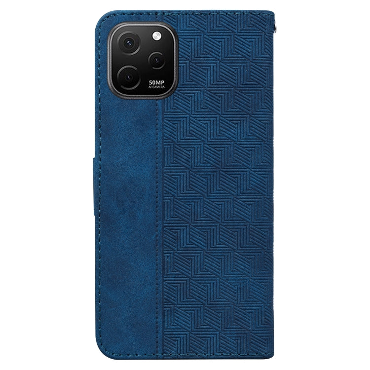 For Huawei nova Y61 / Enjoy 50z Geometric Embossed Leather Phone Case