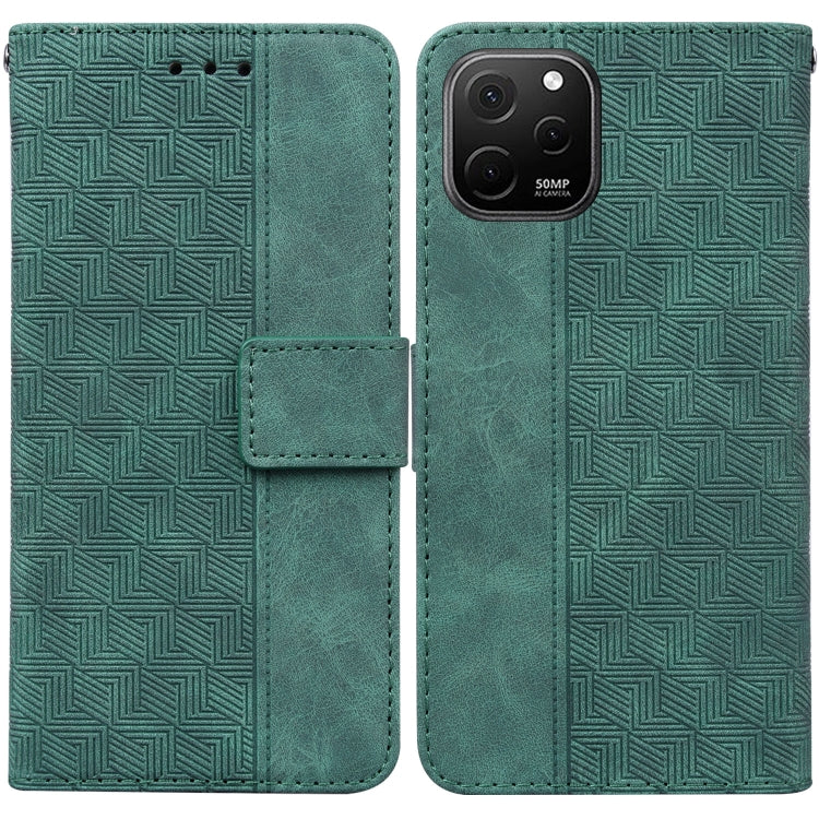 For Huawei nova Y61 / Enjoy 50z Geometric Embossed Leather Phone Case