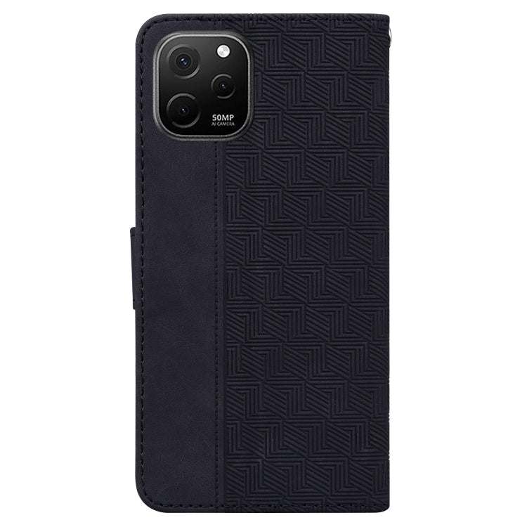 For Huawei nova Y61 / Enjoy 50z Geometric Embossed Leather Phone Case