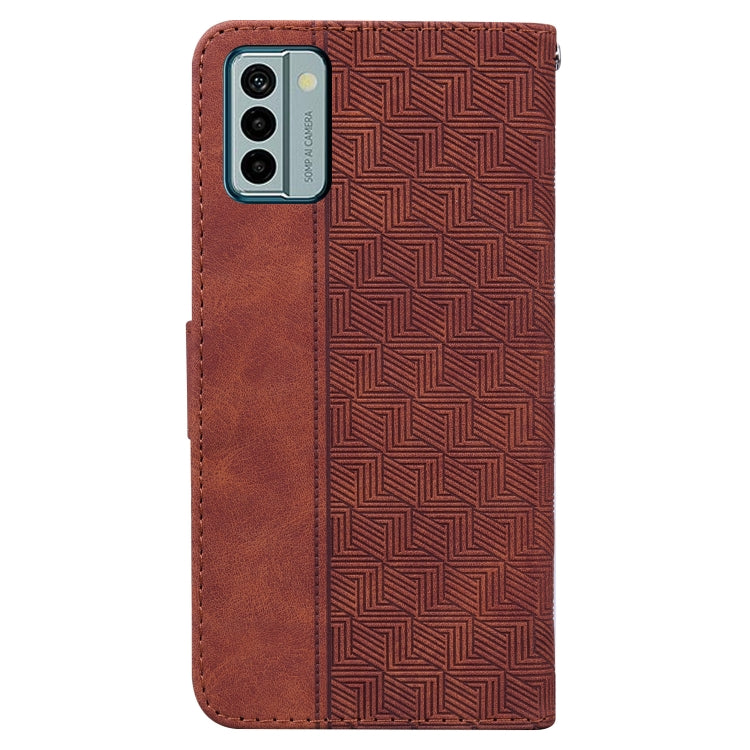 For Nokia G22 Geometric Embossed Leather Phone Case