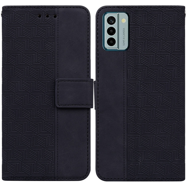 For Nokia G22 Geometric Embossed Leather Phone Case