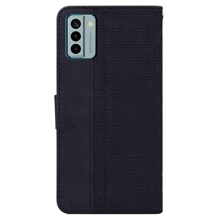 For Nokia G22 Geometric Embossed Leather Phone Case