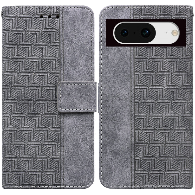 For Google Pixel 8 Geometric Embossed Leather Phone Case