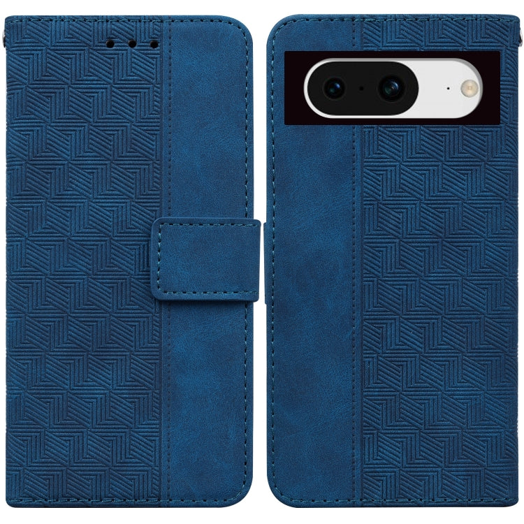 For Google Pixel 8 Geometric Embossed Leather Phone Case