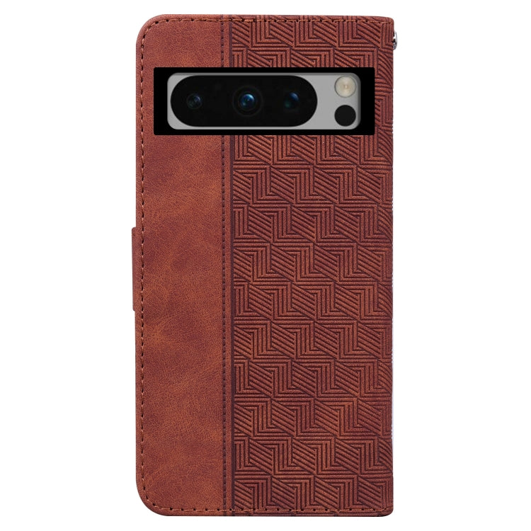 For Google Pixel 8 Pro Geometric Embossed Leather Phone Case