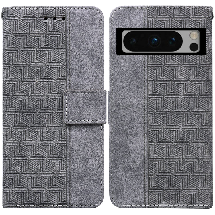 For Google Pixel 8 Pro Geometric Embossed Leather Phone Case