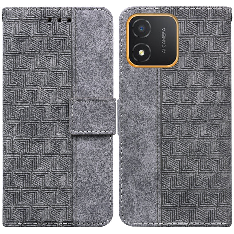 For Honor X5 Geometric Embossed Leather Phone Case