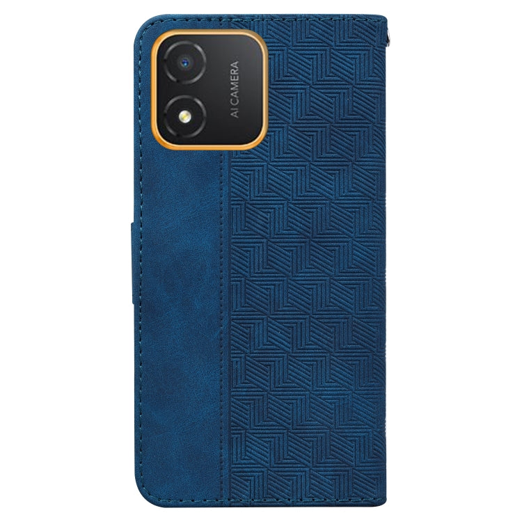 For Honor X5 Geometric Embossed Leather Phone Case