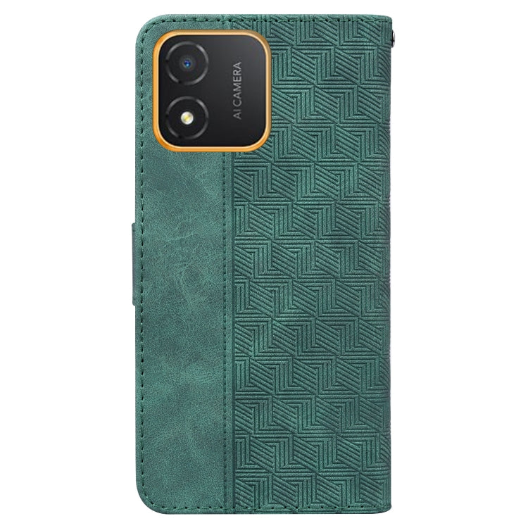 For Honor X5 Geometric Embossed Leather Phone Case