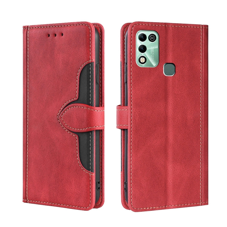 For Infinix Hot 11 Play Skin Feel Magnetic Buckle Leather Phone Case