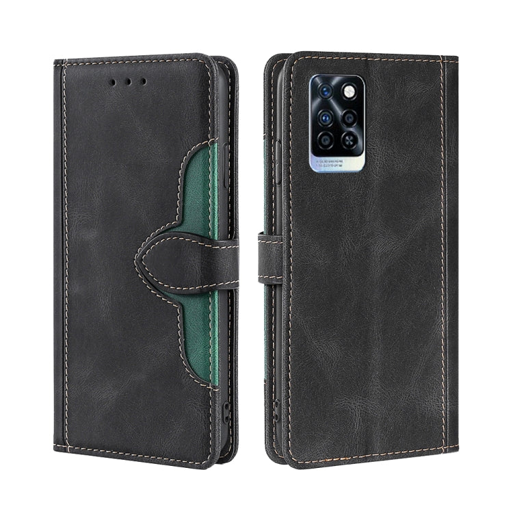 For Infinix Note 10 Pro Skin Feel Magnetic Buckle Leather Phone Case