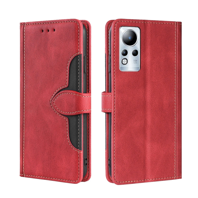 For Infinix Note 11 Skin Feel Magnetic Buckle Leather Phone Case