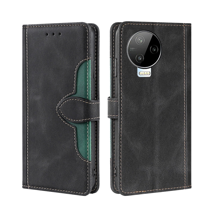 For Infinix Note 12 Pro 4G / Note 12 2023 Skin Feel Magnetic Buckle Leather Phone Case