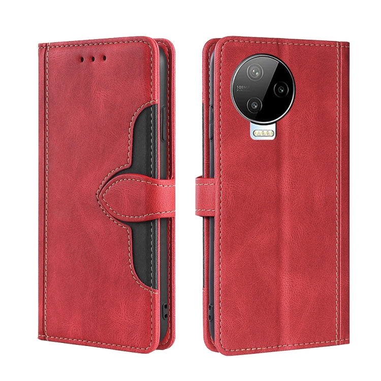 For Infinix Note 12 Pro 4G / Note 12 2023 Skin Feel Magnetic Buckle Leather Phone Case