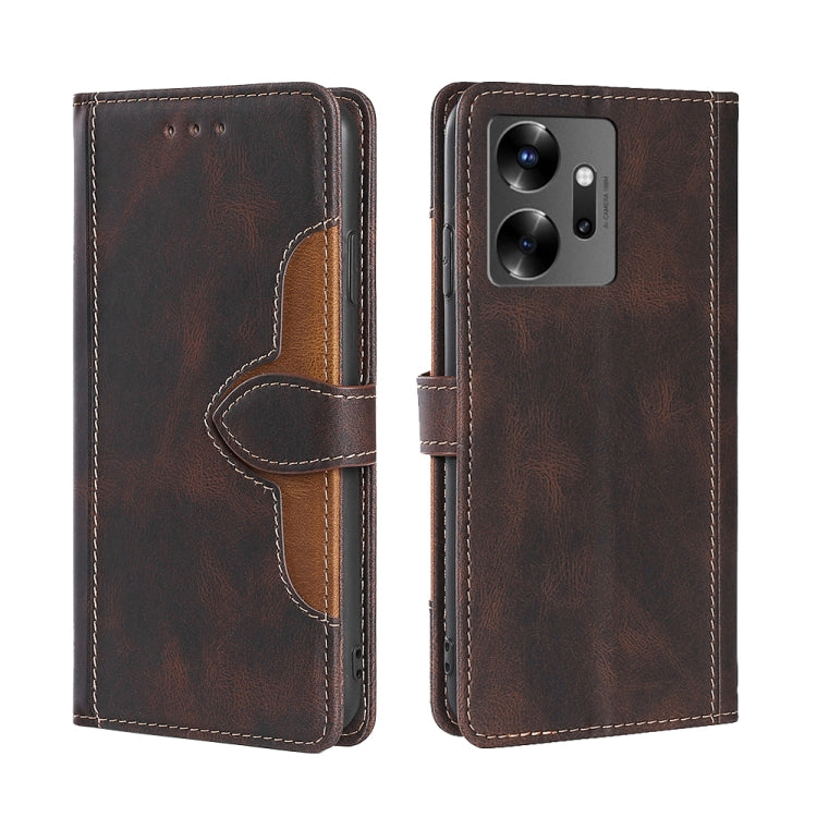 For Infinix Zero 20 Skin Feel Magnetic Buckle Leather Phone Case