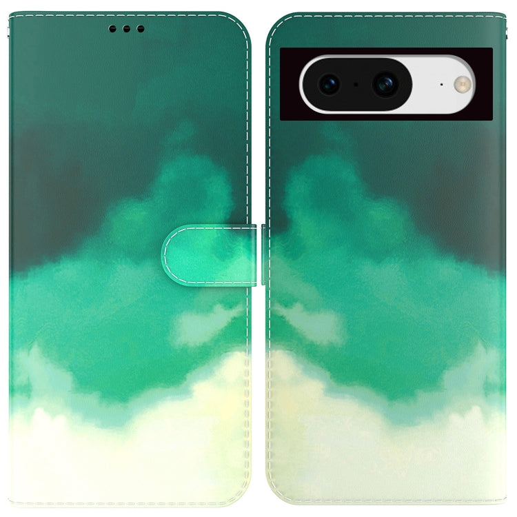 For Google Pixel 8 Watercolor Pattern Flip Leather Phone Case