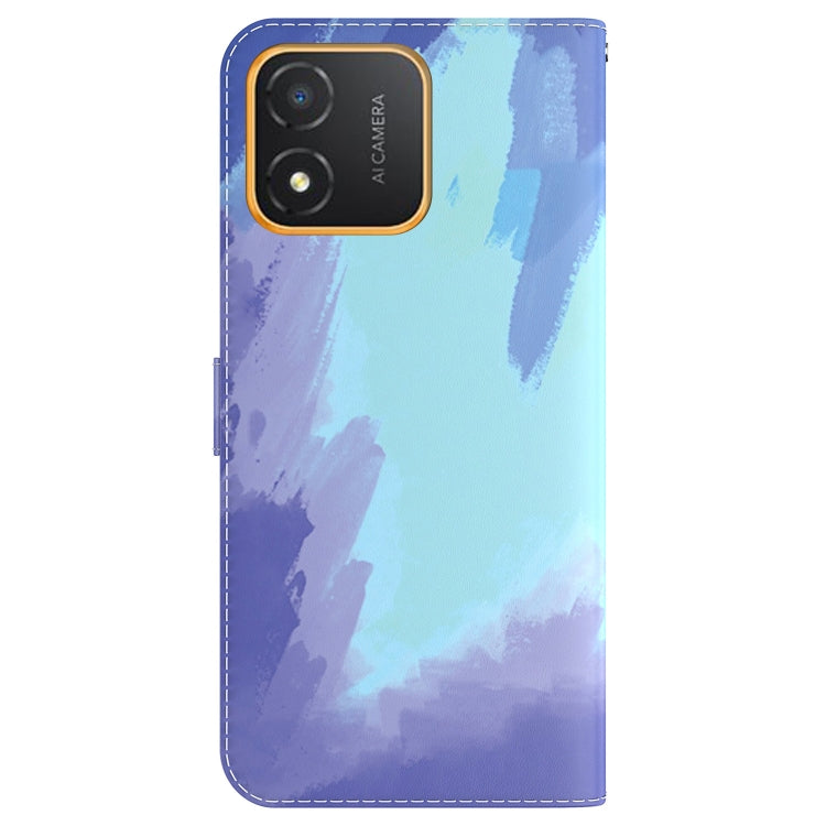 For Honor X5 Watercolor Pattern Flip Leather Phone Case