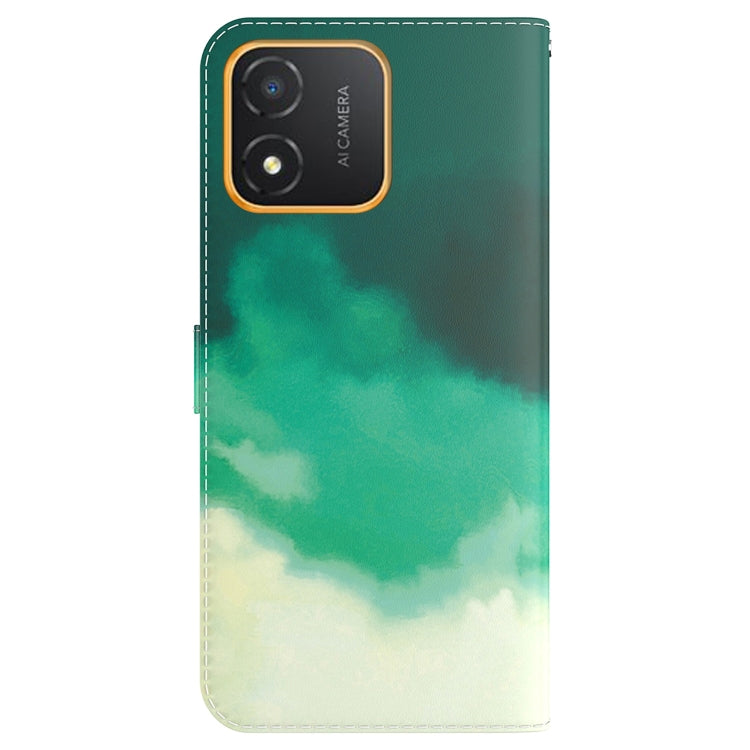 For Honor X5 Watercolor Pattern Flip Leather Phone Case