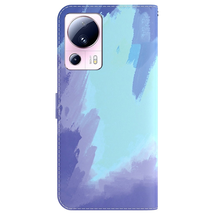For Xiaomi 13 Lite / Civi 2 Watercolor Pattern Flip Leather Phone Case