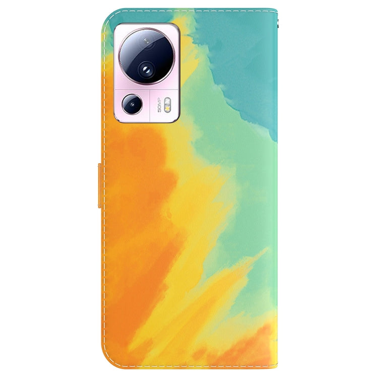 For Xiaomi 13 Lite / Civi 2 Watercolor Pattern Flip Leather Phone Case