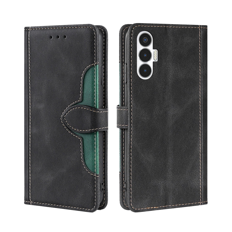 For Tecno Pova 3 Skin Feel Magnetic Buckle Leather Phone Case