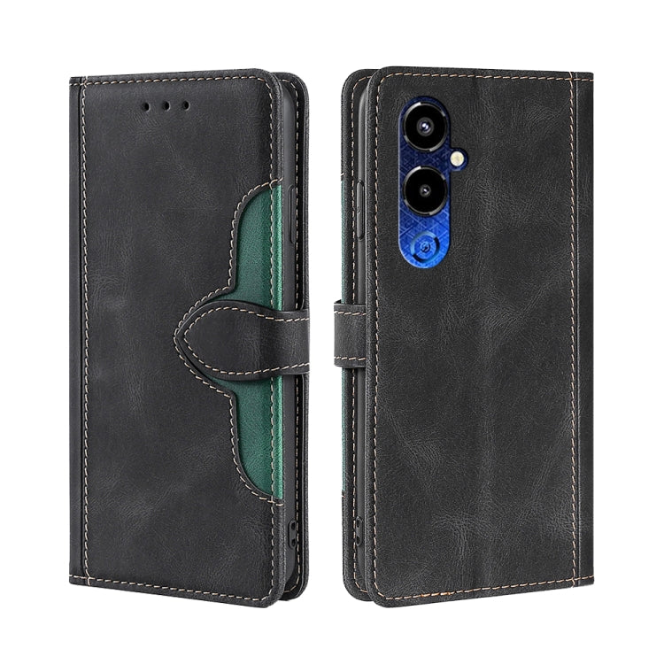 For Tecno Pova 4 Pro Skin Feel Magnetic Buckle Leather Phone Case
