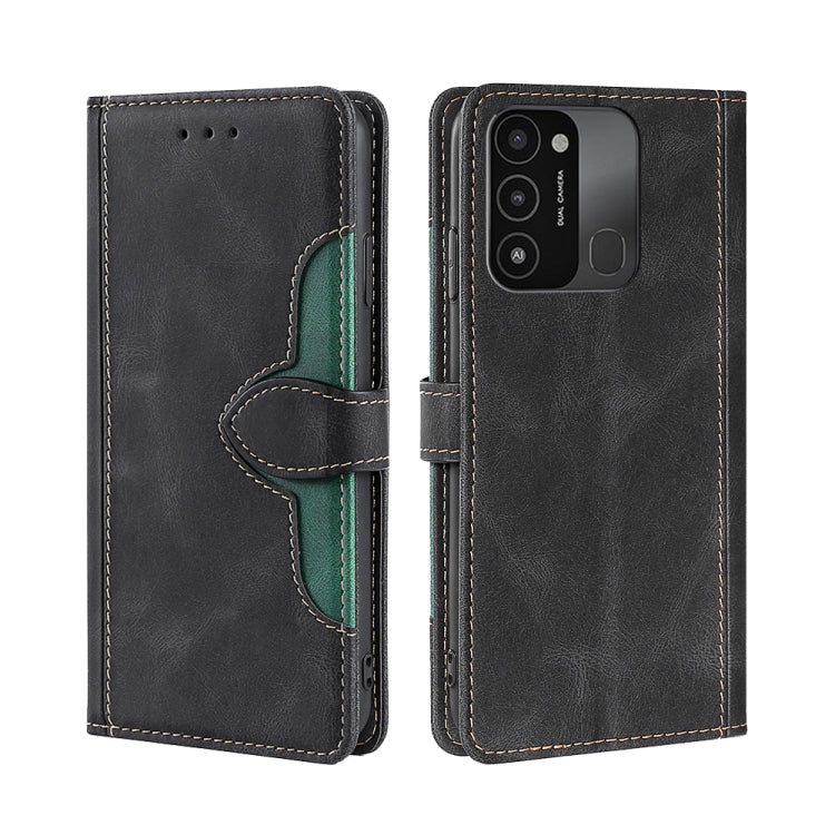 For Tecno Spark 8C / Spark GO 2022 Skin Feel Magnetic Buckle Leather Phone Case