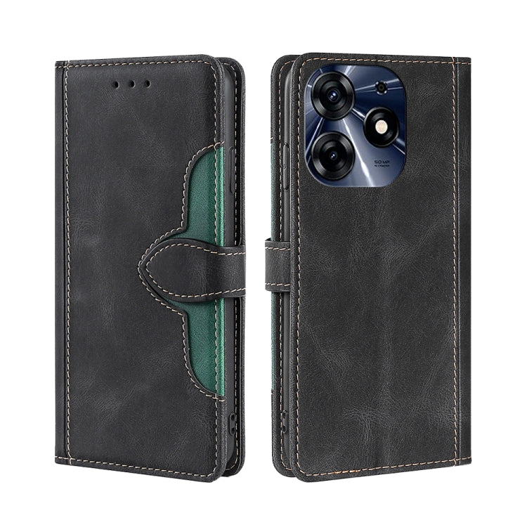 For Tecno Spark 10 Pro Skin Feel Magnetic Buckle Leather Phone Case