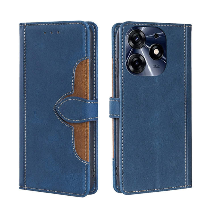 For Tecno Spark 10 Pro Skin Feel Magnetic Buckle Leather Phone Case