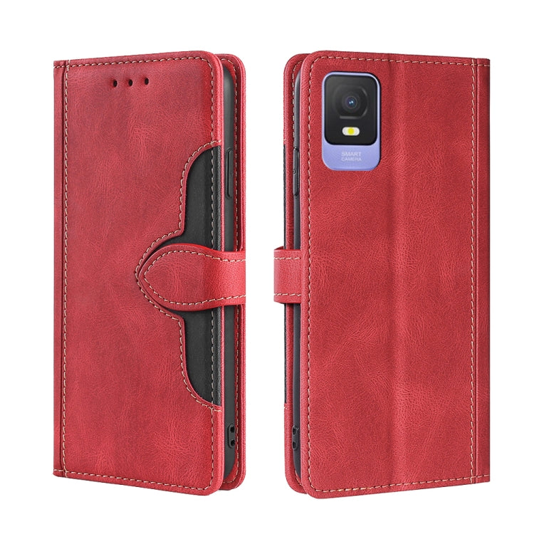 For TCL 403 Skin Feel Magnetic Buckle Leather Phone Case