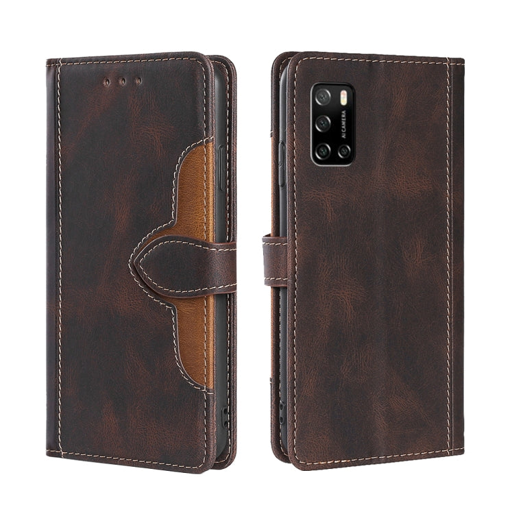 For Rakuten Big S Skin Feel Magnetic Buckle Leather Phone Case
