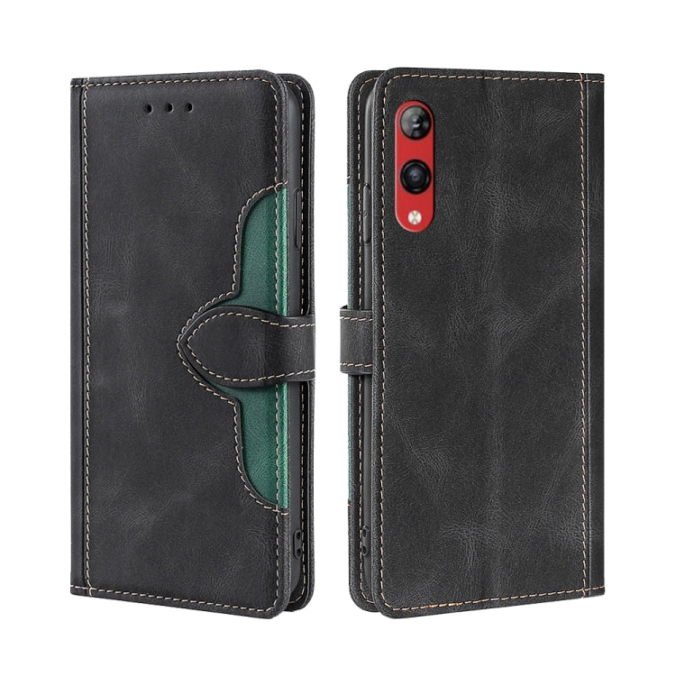 For Rakuten Hand 4G Skin Feel Magnetic Buckle Leather Phone Case