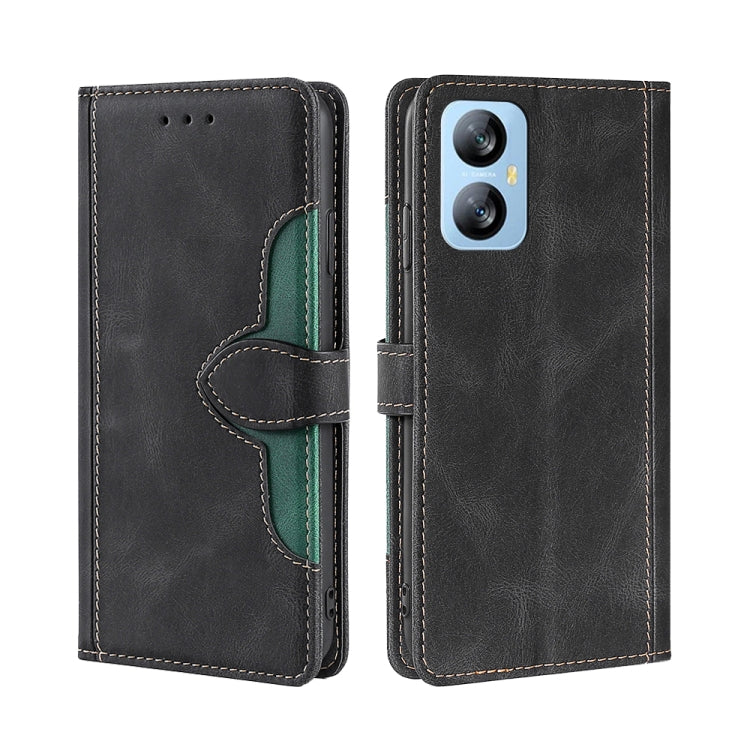 For Blackview A52 Skin Feel Magnetic Buckle Leather Phone Case