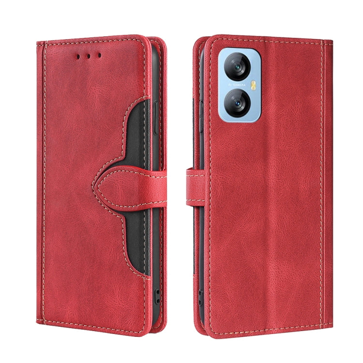 For Blackview A52 Skin Feel Magnetic Buckle Leather Phone Case