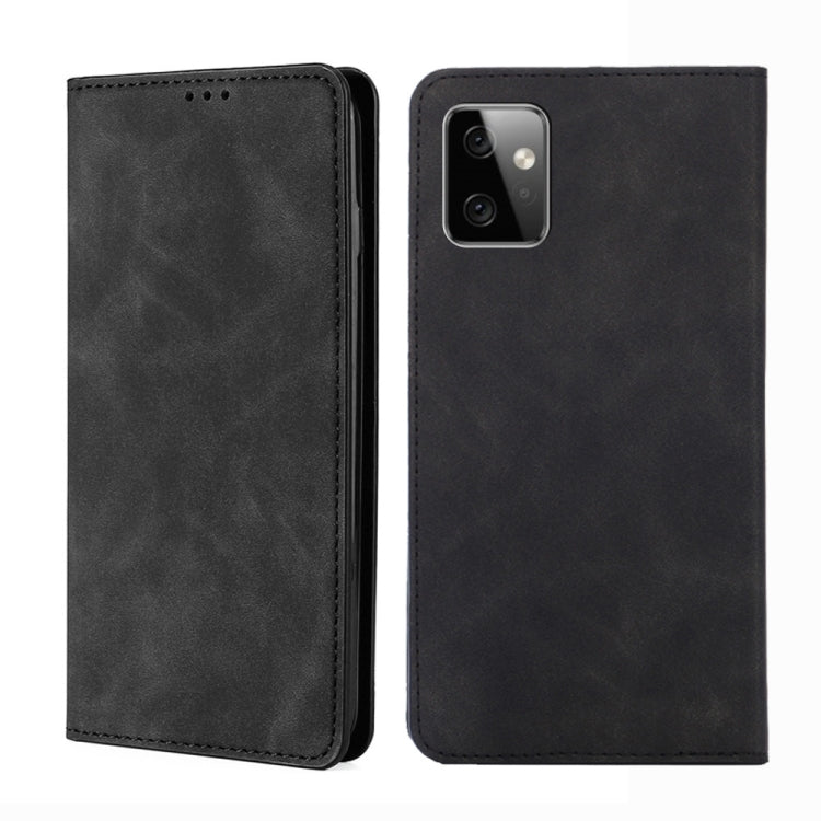 For Motorola Moto G Power 2023 Skin Feel Magnetic Horizontal Flip Leather Phone Case