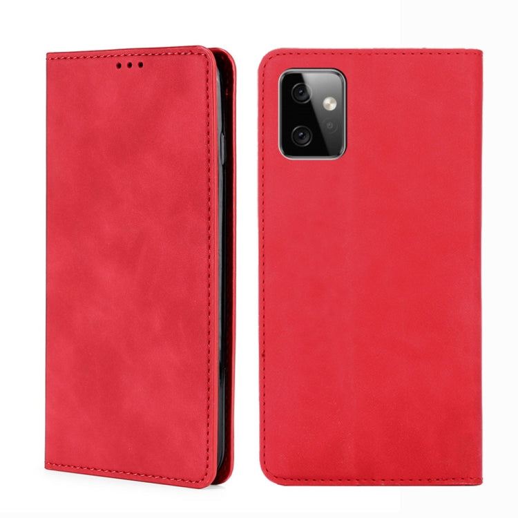 For Motorola Moto G Power 2023 Skin Feel Magnetic Horizontal Flip Leather Phone Case